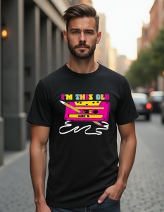 Tricou personalizat pentru bărbați din bumbac 100% - This Old