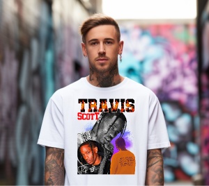 Tricou personalizat pentru barbati Hip Hop Travis Scott