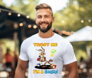 Tricou personalizat pentru barbati Trust Me! I'm a GENIUS