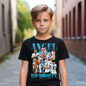 Tricou personalizat pentru copii cu Ángel Di María