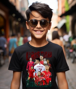 Tricou personalizat pentru copii cu Cristiano Ronaldo