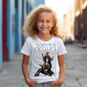 Tricou personalizat pentru copii cu Formatia Kpop Aespa