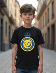 Tricou personalizat pentru copii din bumbac 100% - Echipa De Fotbal - Al Nassr