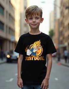 Tricou personalizat pentru copii din bumbac 100% - Super Saiyan Power, Vegeta, Dragon Ball Z, erou, anime, energie - Img 2