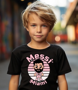 Tricou personalizat pentru copii Lionel Messi Inter Miami Avatar Logo 2