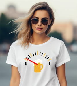 Tricou personalizat pentru dama din bumbac 100% - Beer Empty - Img 2