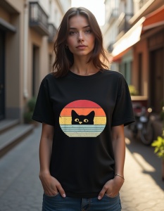 Tricou personalizat pentru dama din bumbac 100% - Cat Stearing
