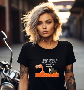 Tricou personalizat pentru dama din bumbac 100% - Freddie Mercury Fanta Sea - Img 2