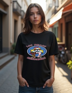 Tricou personalizat pentru dama din bumbac 100% - Los Pollos Hermanos - Img 2