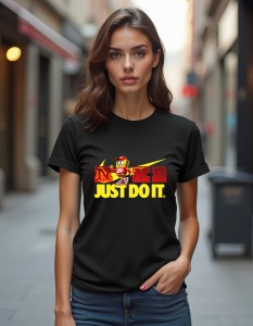Tricou personalizat pentru dama din bumbac 100% - SpongeBob - Just Do It