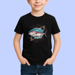 Tricou Peste Ton Poligon Ilustratie, Copii | Dama | Barbat, culoare negru - Img 3