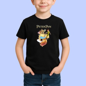 Tricou Peter Pan baiatul care nu vrea sa creasca si aventurile sale, Copii | Dama | Barbat , tricou negru - Img 2