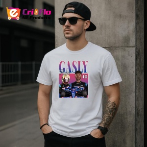 Tricou Pierre Gasly Alpin Portret Si Masina Albastra Formula 1, Copii | Dama | Barbat - Img 6