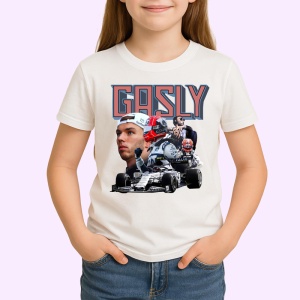 Tricou Pierre Gasly Masina Si Portret Costum Alfatouri Formula 1, Copii | Dama | Barbat - Img 3