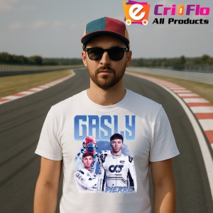 Tricou Pierre Gasly Portret Si Masina Costum Alb Formula 1, Copii | Dama | Barbat - Img 5