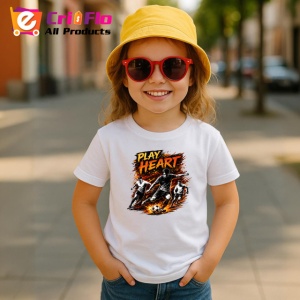 Tricou Play Heart Fotbalist Sut Minge Gri V2, din bumbac 100% , tricou alb pentru Copii | Dama | Barbat - Img 5