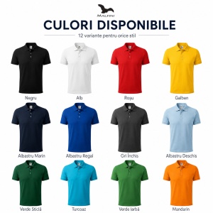 Tricou Polo Bărbat din Bumbac 100%, tip Tommy Casual, Regular Fit, Mărimi S - 3XL, 12 Culori - Img 5