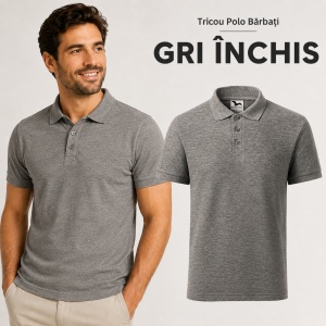 Tricou Polo Bărbat din Bumbac 100%, tip Tommy Casual, Regular Fit, Mărimi S - 3XL, 12 Culori - Img 18