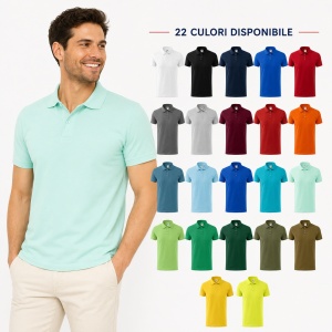 Tricou Polo Bărbat Malfini Single J. 202, 100% Bumbac, 180 g/m², Guler Polo 1:1, Finisaj cu Silicon, 22 Culori, Mărimi S–3XL - Img 10