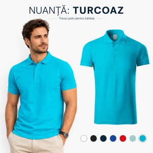Tricou Polo Bărbați Joy, 65% Bumbac, 35% Poliester, 170 g/m², Guler Polo cu 3 Nasturi, Mărimi S–3XL, 7 Culori - Img 18