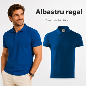 Tricou Polo Bărbați Malfini Cotton 212, 100% Bumbac, 170 g/m², Guler Polo, 16 Culori, Mărimi S-3XL - Img 14