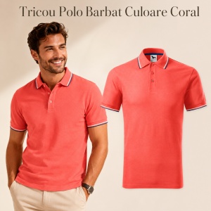 Tricou polo bărbați Malfini Premium, model Focus 232, material plăcut și rezistent, 65% bumbac, 35% poliester, ideal casual și office - Img 13