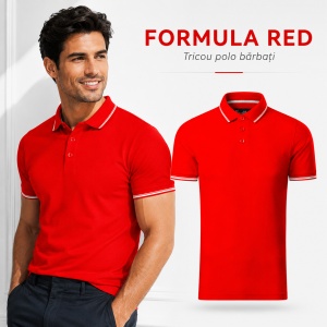 Tricou Polo Bărbați Malfini Premium Perfection Plain, 95% Bumbac, 5% Elastan, Slim Fit, 200 g/m², Guler Contrast - Img 15