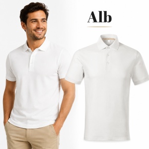 Tricou Polo Bărbați Malfini Prime GOTS 234, 100% Bumbac Organic, 200 g/m², Mărimi S 3XL, 9 Culori - Img 11