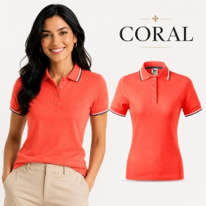 Tricou Polo Damă cu dungi la guler tip Tommy - Img 19