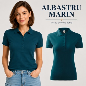 Tricou Polo Damă Malfini 210 Pique, Croială Cambrată, 200 g/m², Mărimi XS–3XL,65% Bumbac, 36 Culori - Img 12