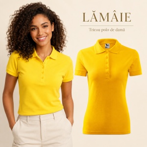 Tricou Polo Damă Malfini 210 Pique, Croială Cambrată, 200 g/m², Mărimi XS–3XL,65% Bumbac, 36 Culori - Img 42