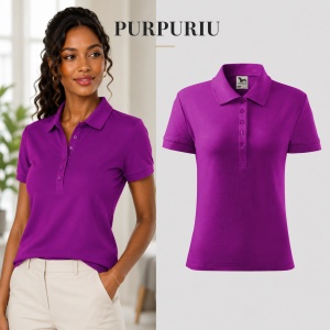Tricou Polo Damă Malfini 213 Cotton, 100% Bumbac, 170 g/m², Guler Raiat, 5 Nasturi, Croială Cambrată, 17 Culori, XS–2XL - Img 25