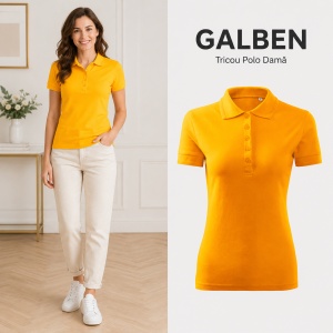 Tricou Polo Damă Malfini Pique Polo Free F10 – 65% Bumbac, 200 g/m², Label Free, XS–2XL - Img 11