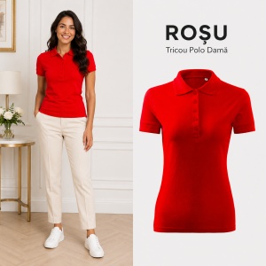 Tricou Polo Damă Malfini Pique Polo Free F10 – 65% Bumbac, 200 g/m², Label Free, XS–2XL - Img 21