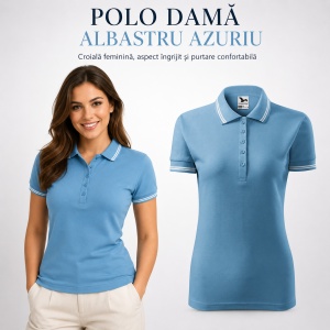 Tricou Polo Damă Malfini Urban 220 – 19 Culori, XS–2XL - Img 13