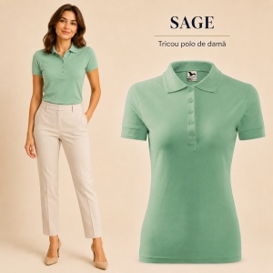 Tricou Polo Damă Pique Polo, Croială Cambrată, 36 Nuanțe, Mărimi XS–3XL - Img 22