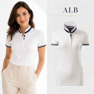 Tricou Polo Damă Premium Malfini 257 Collar Up, 100% Bumbac, Croială Cambrată, 215 g/m², XS 2XL, 10 Culori - Img 28