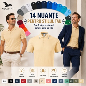 Tricou Polo Pique Bărbați tip Tommy | Guler cu Dungi | 14 Culori Disponibile- 232 - Img 8