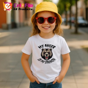 Tricou Portret Urs Gri Furios Fundal Inchis, din bumbac 100% , tricou alb pentru Copii | Dama | Barbat - Img 5