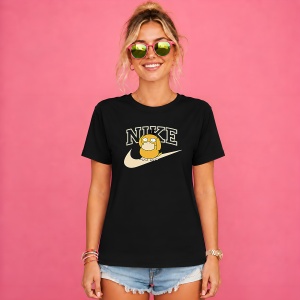 Tricou Psyduck Pokemon Bej Logo Minimalist Urban Street Design, din bumbac 100%, tricou negru, Copii | Dama | Barbat - Img 2