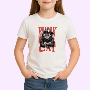 Tricou Punk cat - Copii | Dama | Barbat