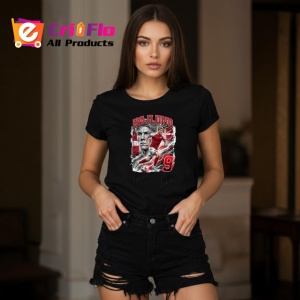 Tricou Rasmus Hojlund Danemarca Atacant United Fotbal, din bumbac 100%, tricou negru Copii | Dama | Barbat - Img 7