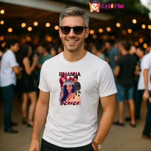 Tricou Rihanna - Galaxy Look, muzica K-pop, Dama | Barbat | Copii - Img 4