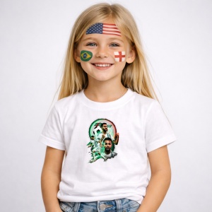 Tricou Riyad Mahrez World Cup Fifa 2026 V3, din bumbac 100%, tricou alb, Copii | Dama | Barbat - Img 2