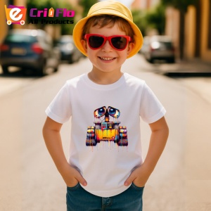 Tricou Robot wall e stil graffiti colorat Copii | Dama | Barbat - Img 10
