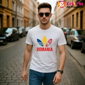 Tricou Romania 3 frunze |Colectia Tricouri Romania - Img 3