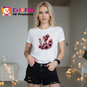 Tricou roses and curls tattoo woman, femeie cu bucle si tatuaje cu trandafiri, Copii | Dama | Barbat - Img 10