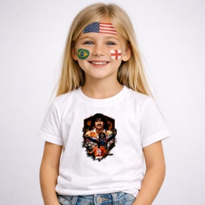 Tricou Ruud Gullit Netherlands World Cup Fifa 2026 V5, din bumbac 100%, tricou alb, Copii | Dama | Barbat - Img 2