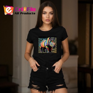Tricou Save The Nature Rinocer Culori Abstracte, din bumbac 100%, tricou negru Copii | Dama | Barbat - Img 7