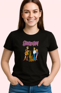 Tricou Scooby doo gasca de detectivi adolescenti si un caine fricos, Copii | Dama | Barbat , tricou negru - Img 3